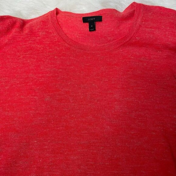 J. Crew Women's XS Alpaca Blend Red High Low Sweater Blouse - Picture 12 of 13